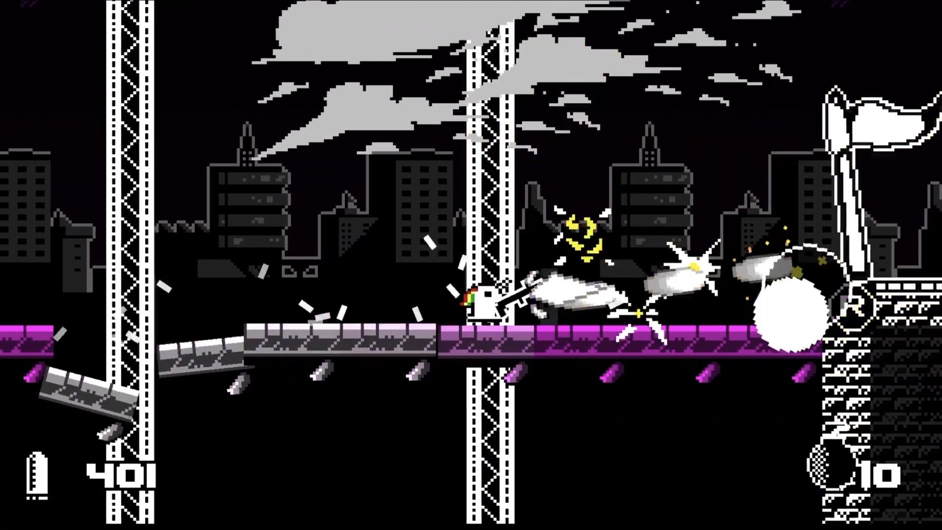 Unichrome: A 1-Bit Unicorn Adventure screenshot 1