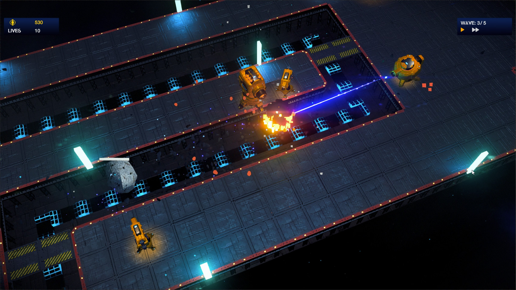 Space gold rush TD screenshot 4