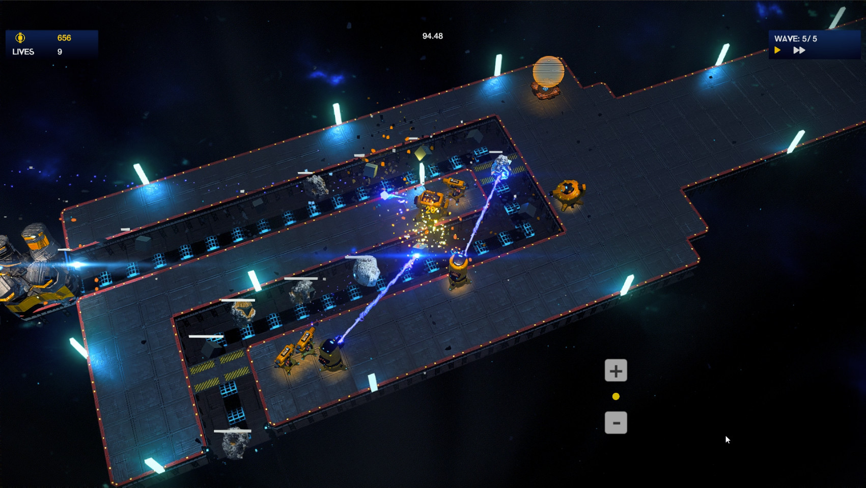 Space gold rush TD screenshot 3