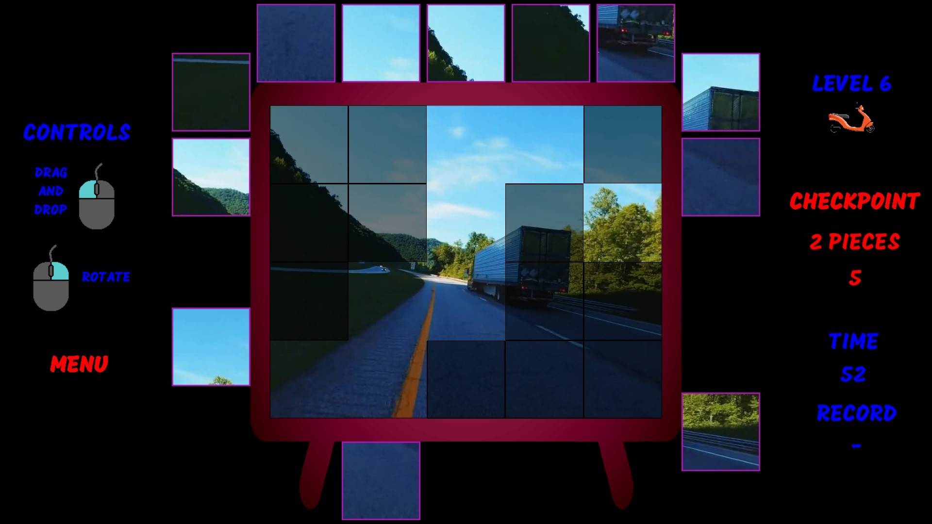 Motorbike Video Puzzle screenshot 3