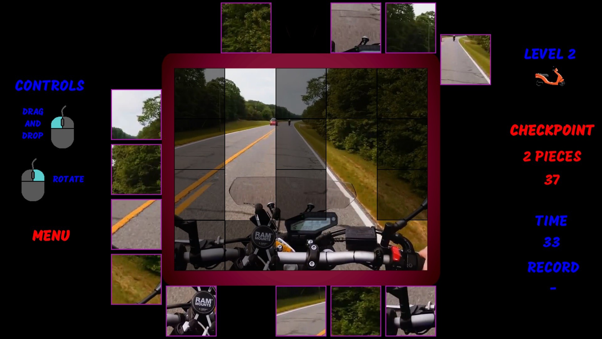 Motorbike Video Puzzle screenshot 4