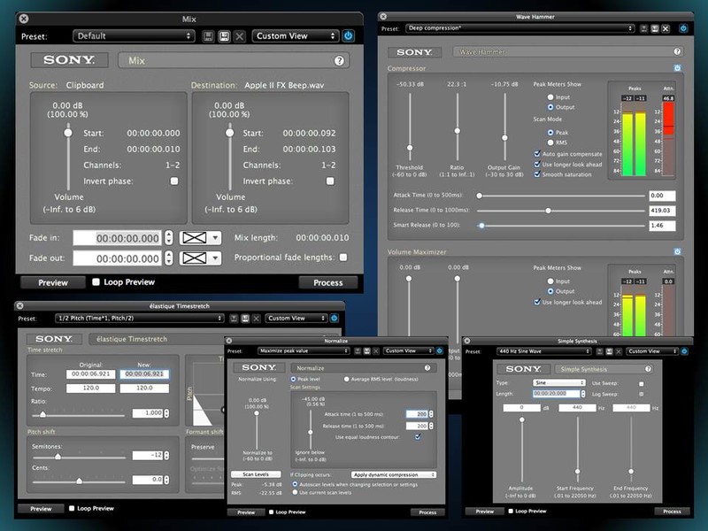 Sound Forge Mac 2.0 - Steam Powered screenshot 5