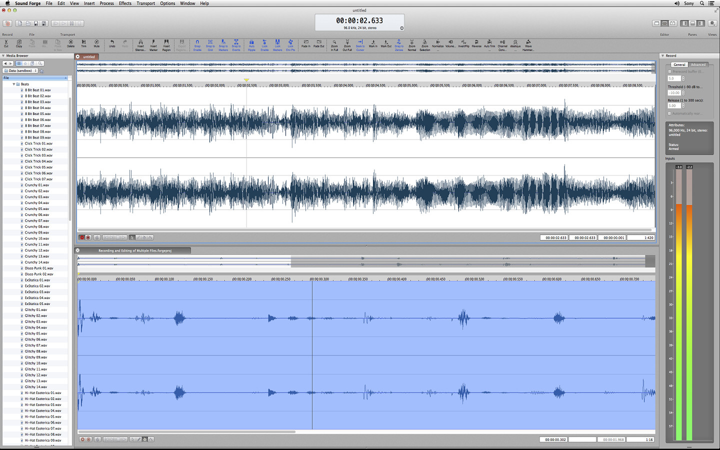 Sound Forge Mac 2.0 - Steam Powered screenshot 1