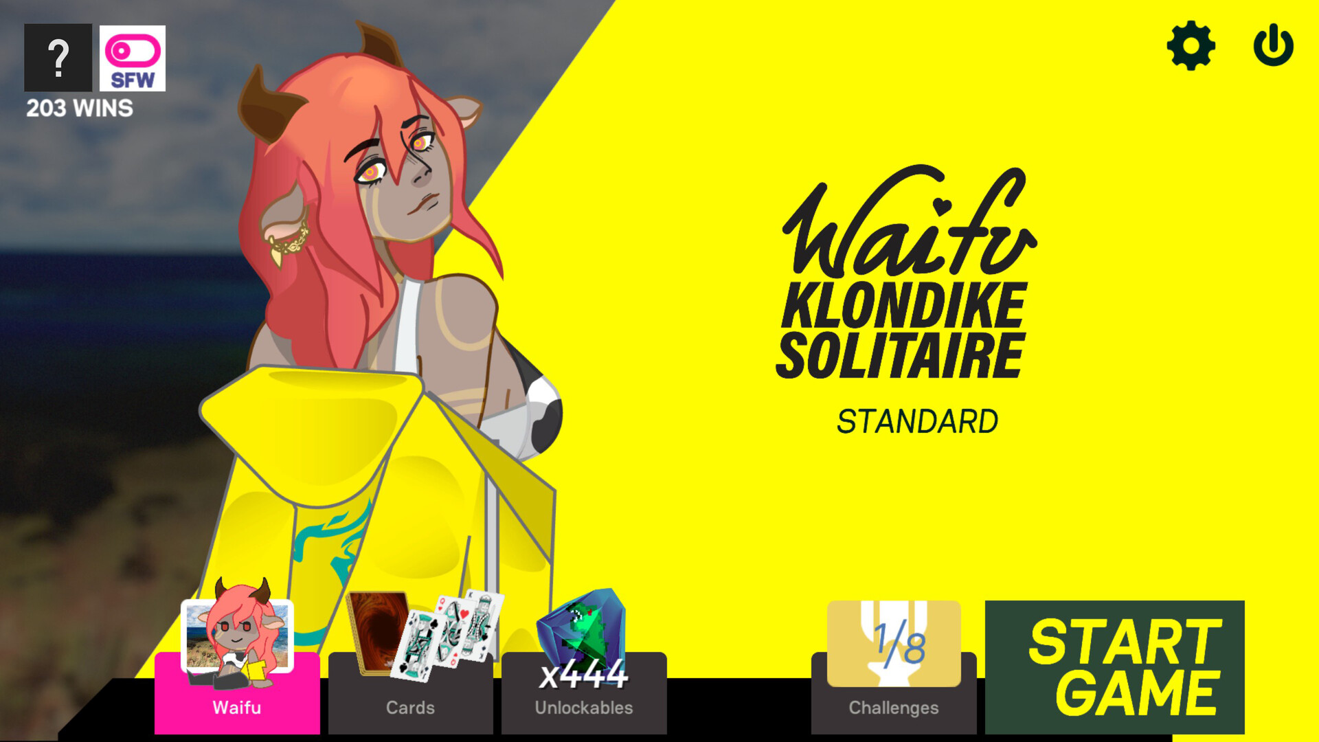 Waifu Klondike Solitaire screenshot 1