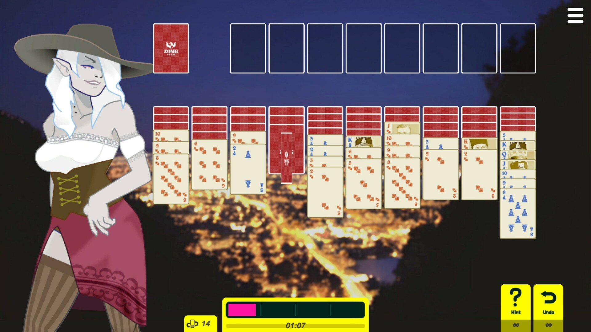 Waifu Klondike Solitaire screenshot 3