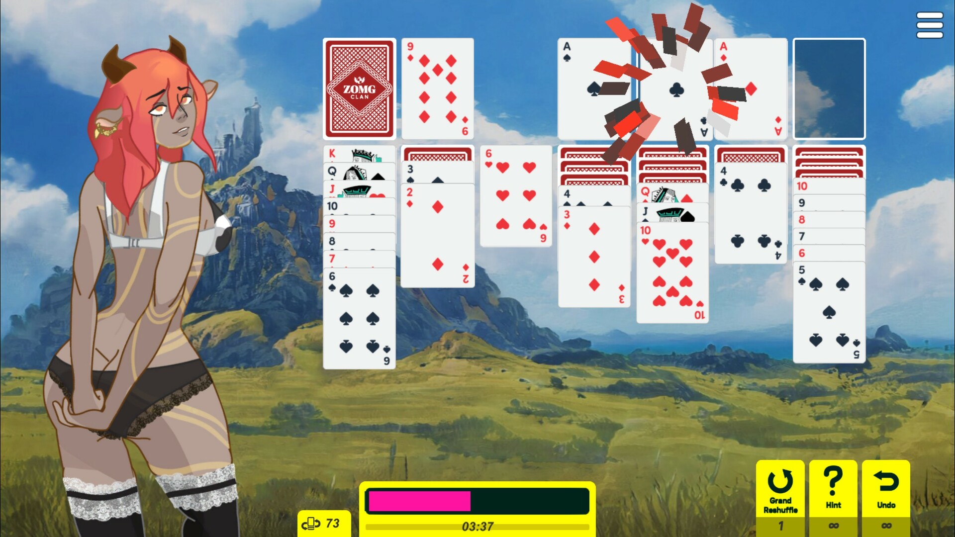 Waifu Klondike Solitaire screenshot 2