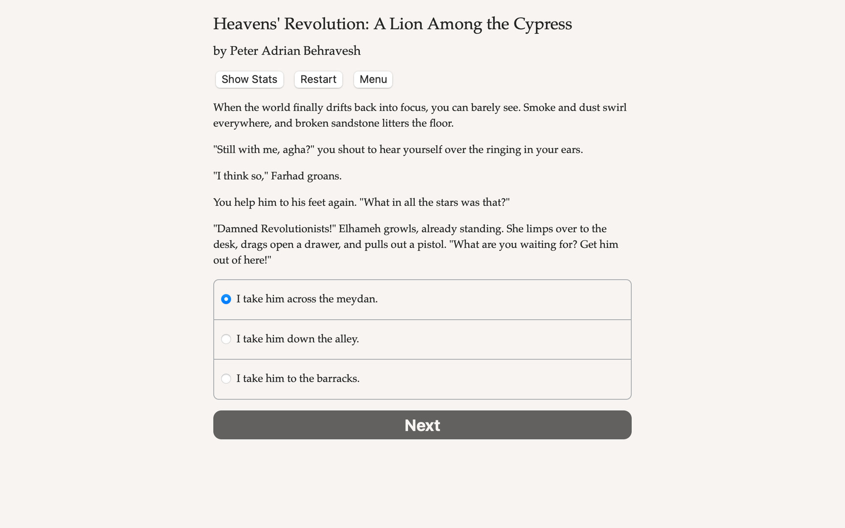 Heavens' Revolution: A Lion Among the Cypress screenshot 4