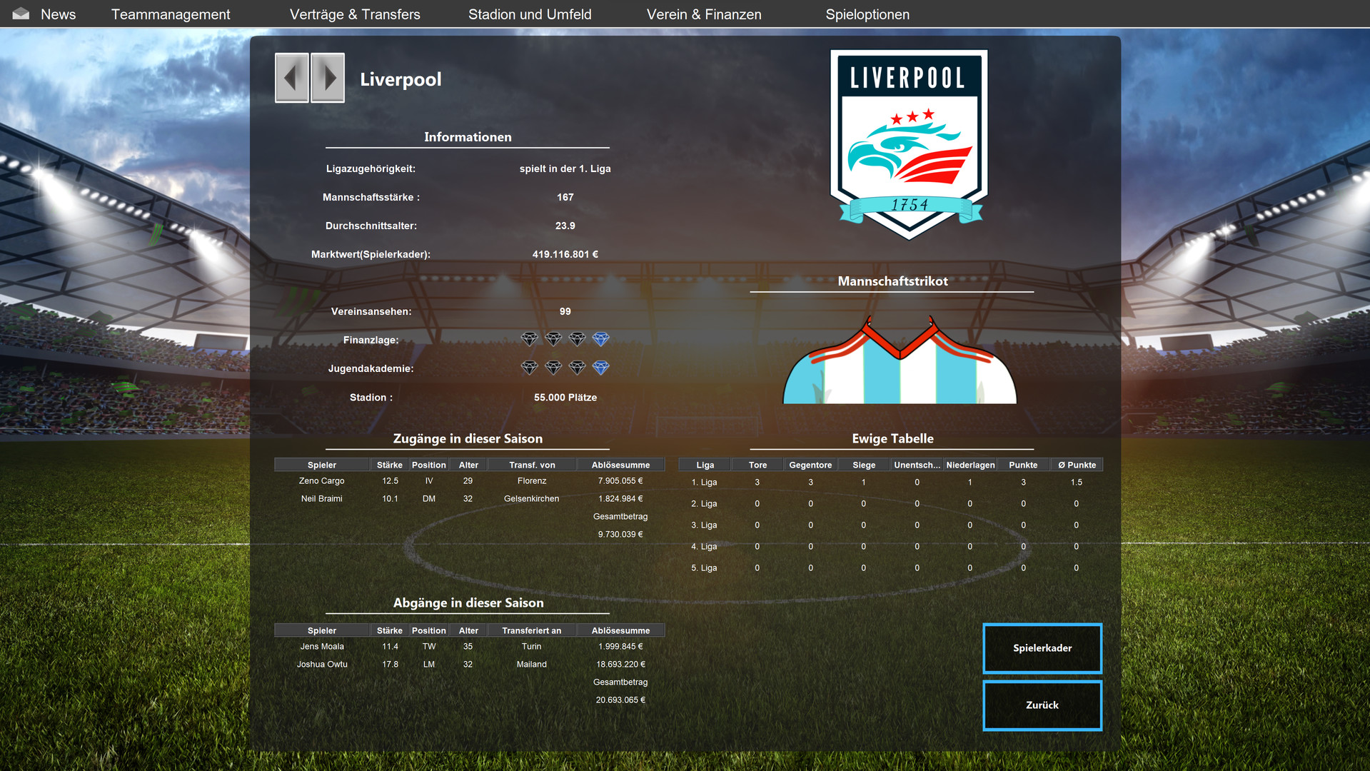 European Football Dynasty 2023 screenshot 3