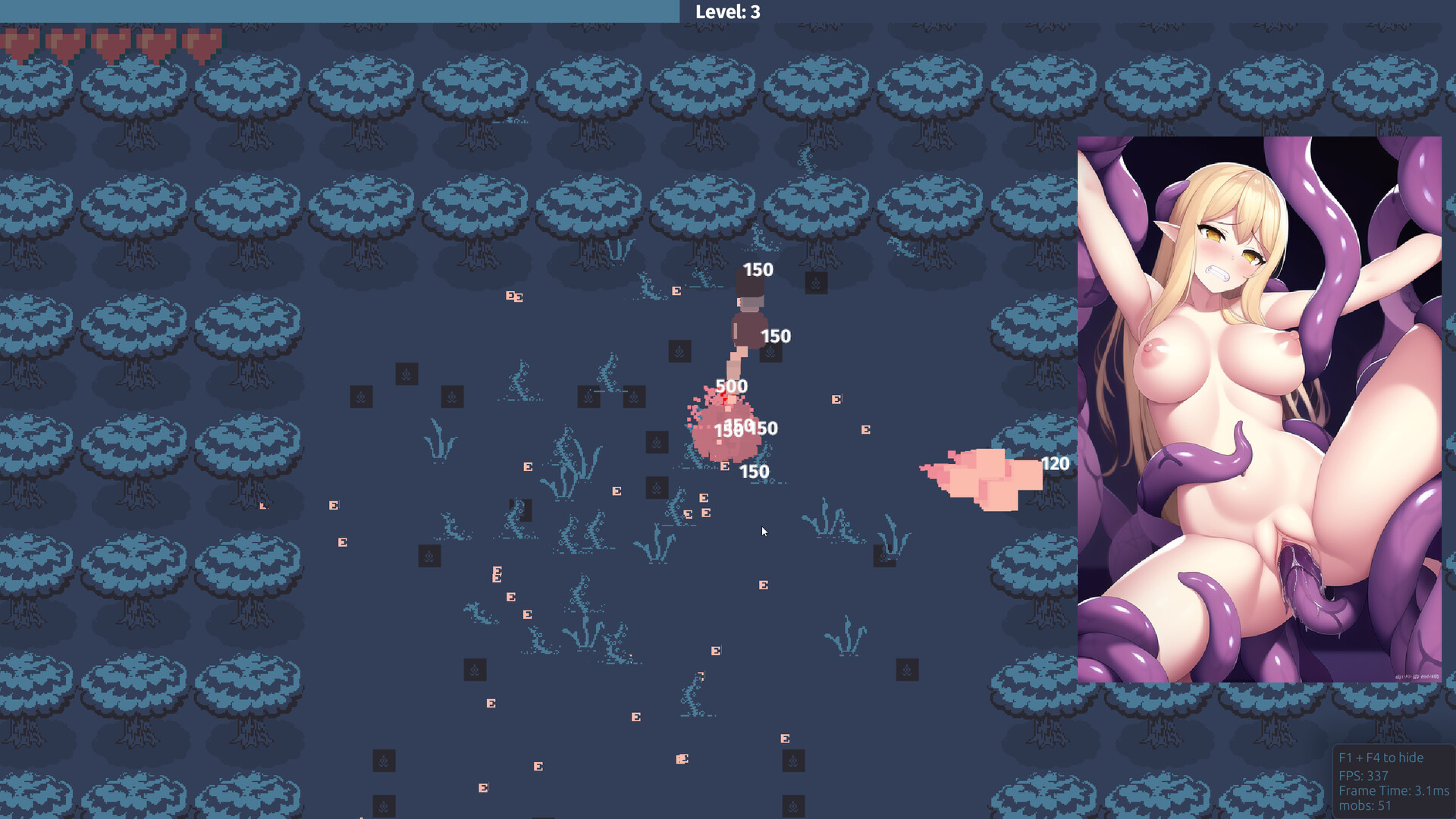 Hentai Tentacle Survivors screenshot 2