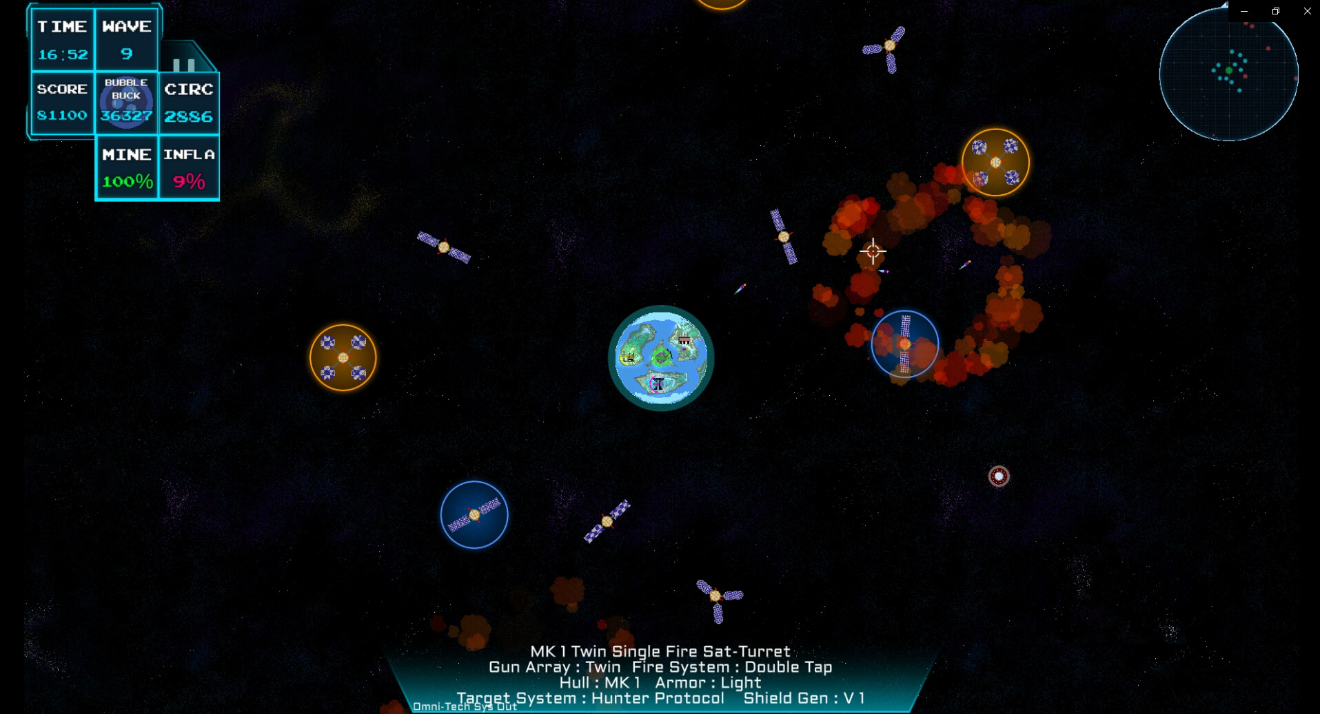Planetary Defense: An Orbital Turret Defense System screenshot 2