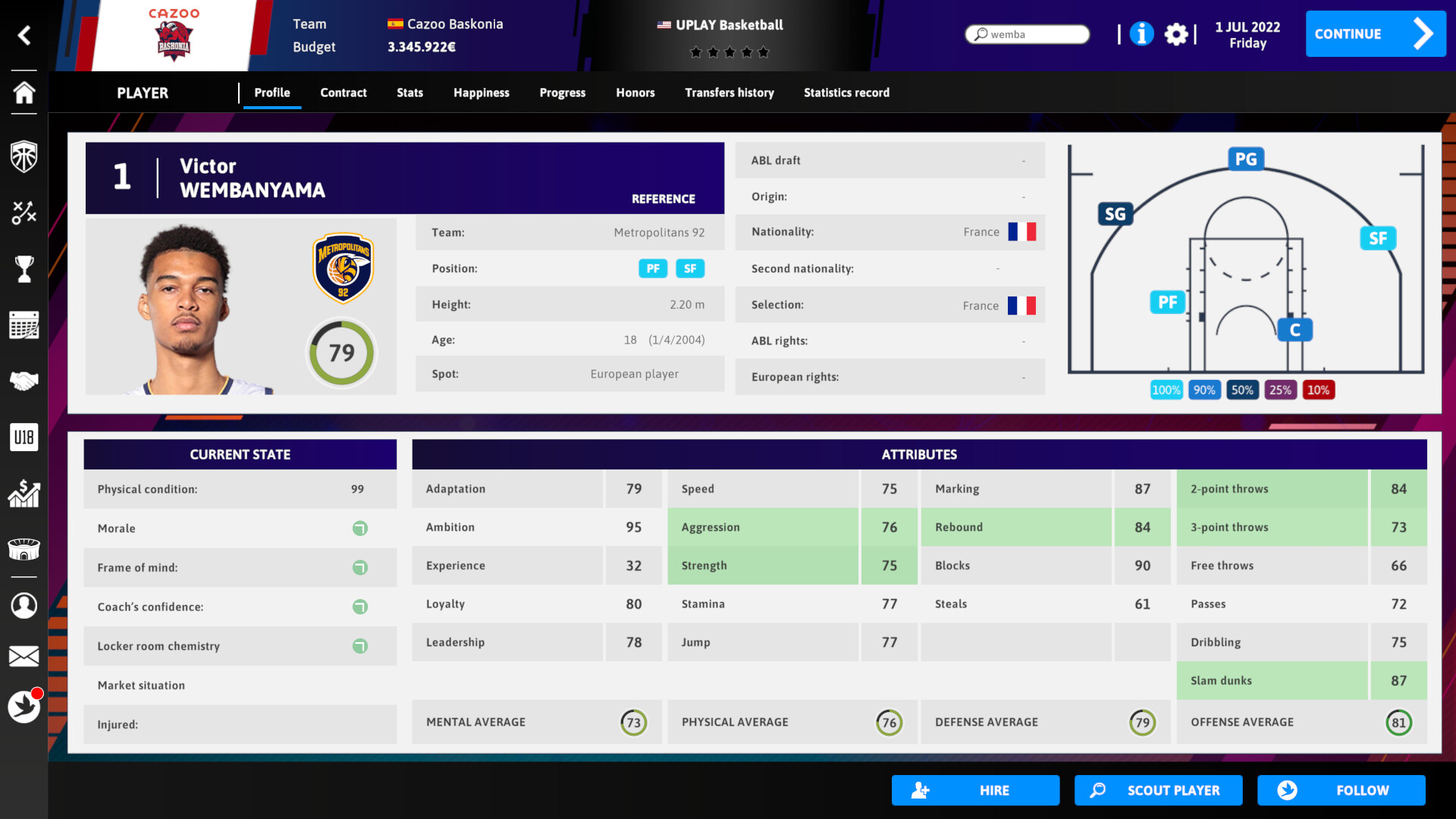 International Basketball Manager 23 screenshot 2