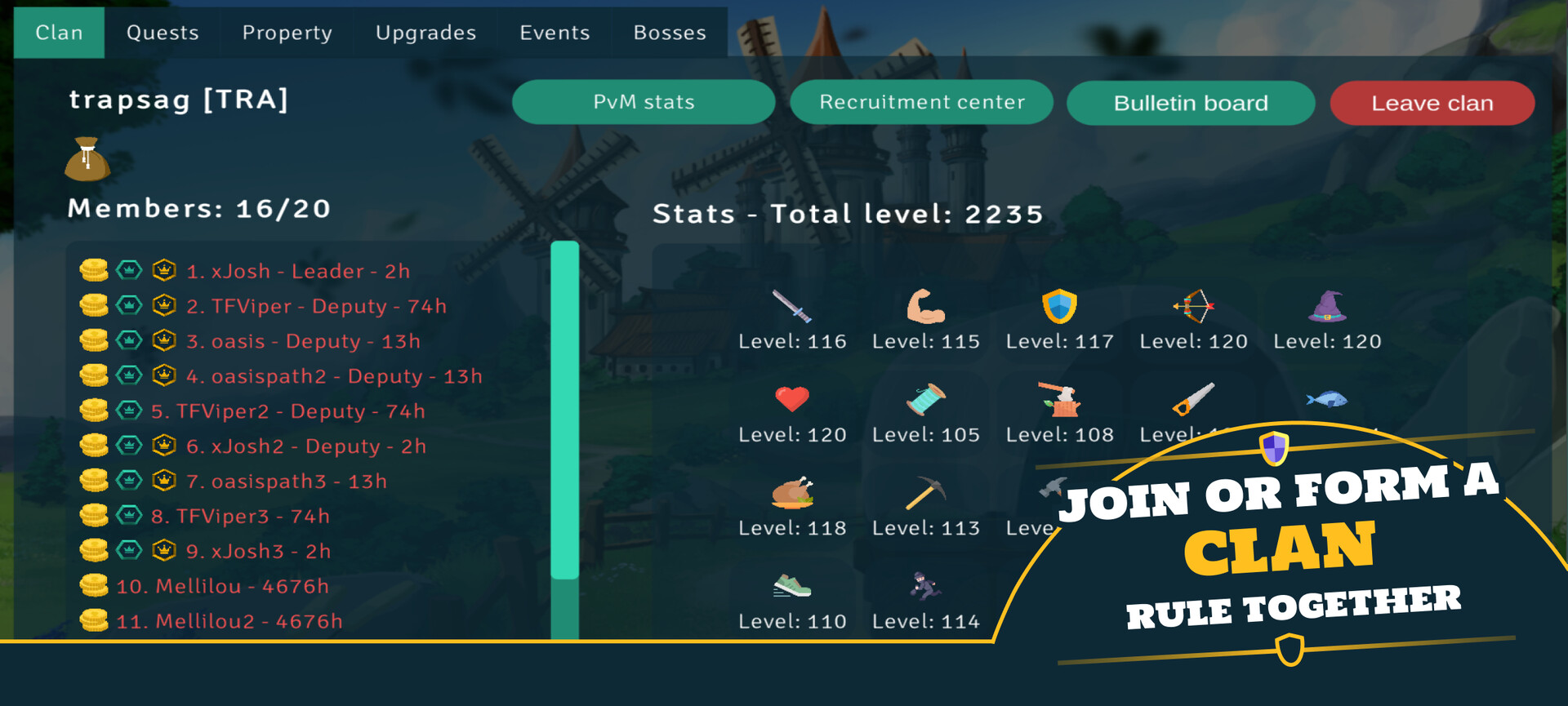 Idle Clans screenshot 1