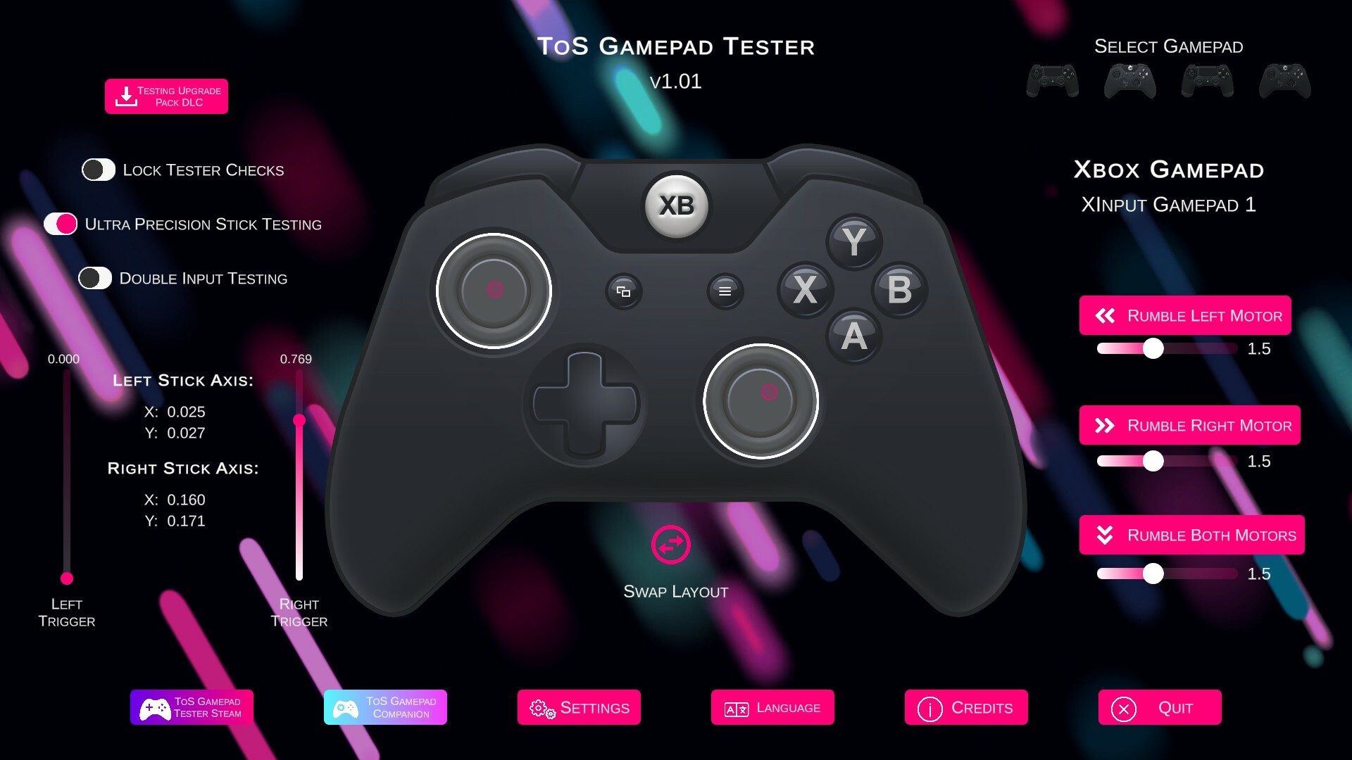 ToS Gamepad Tester screenshot 4