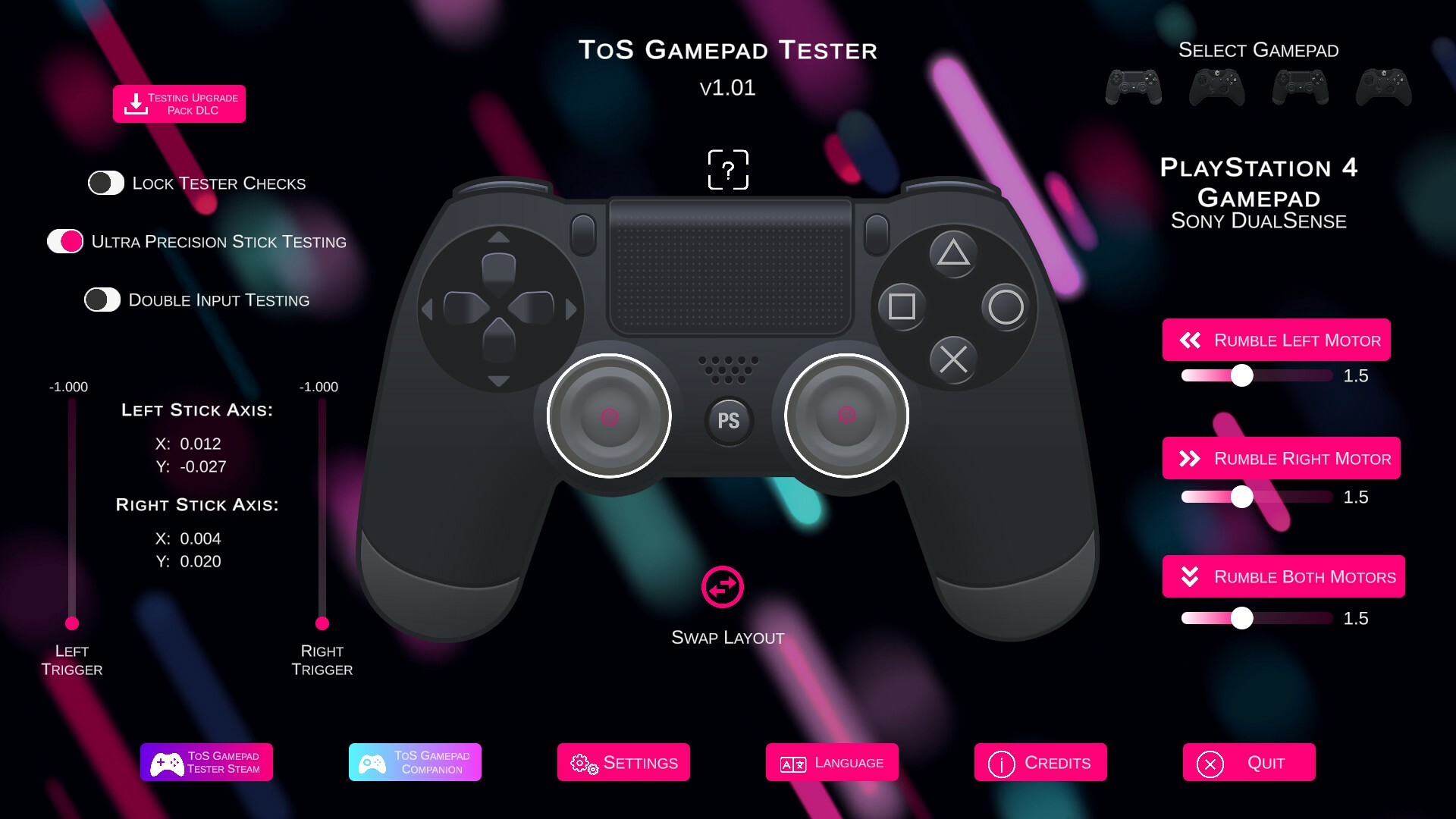 ToS Gamepad Tester screenshot 3