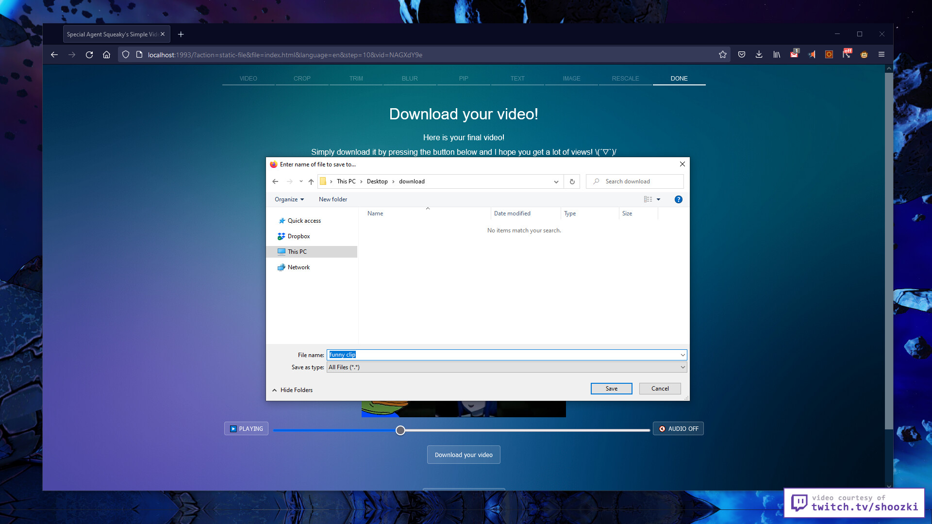 Special Agent Squeaky's Simple Video Converter screenshot 10