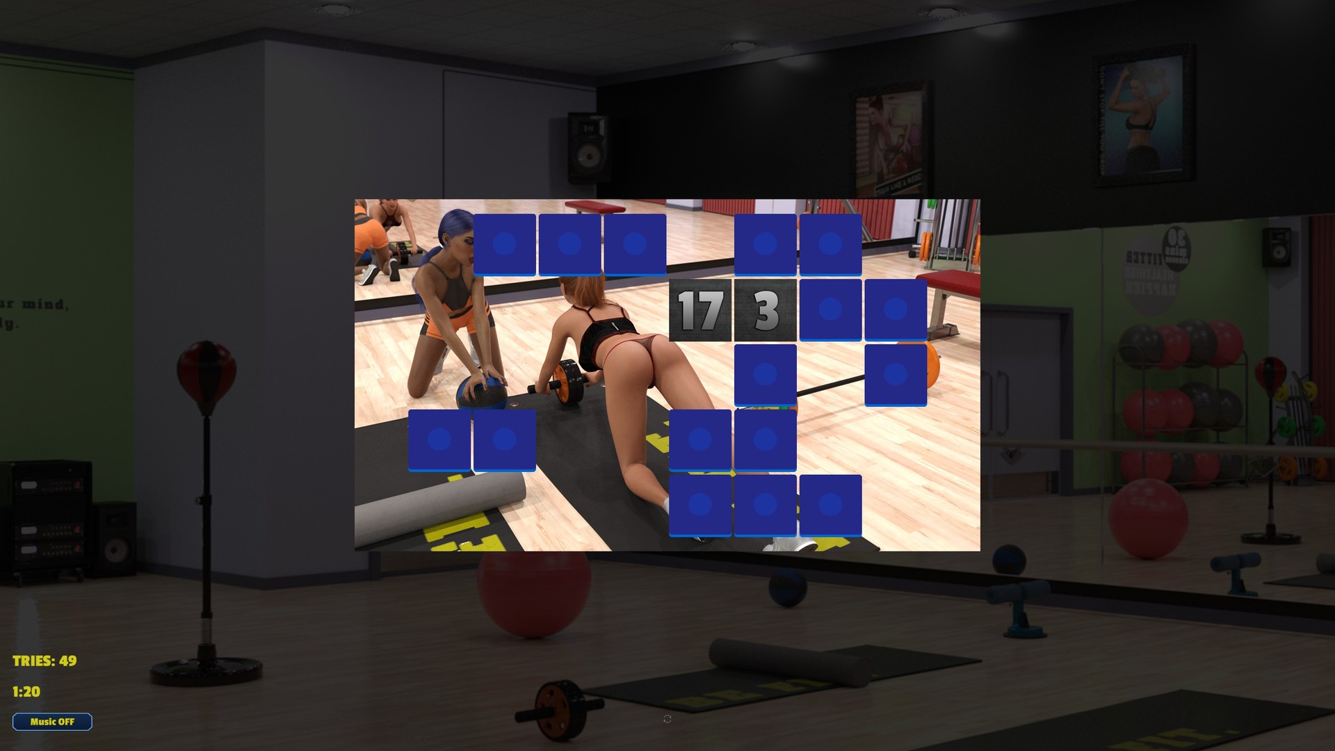 Memory Puzzle - Futanari Gym screenshot 5