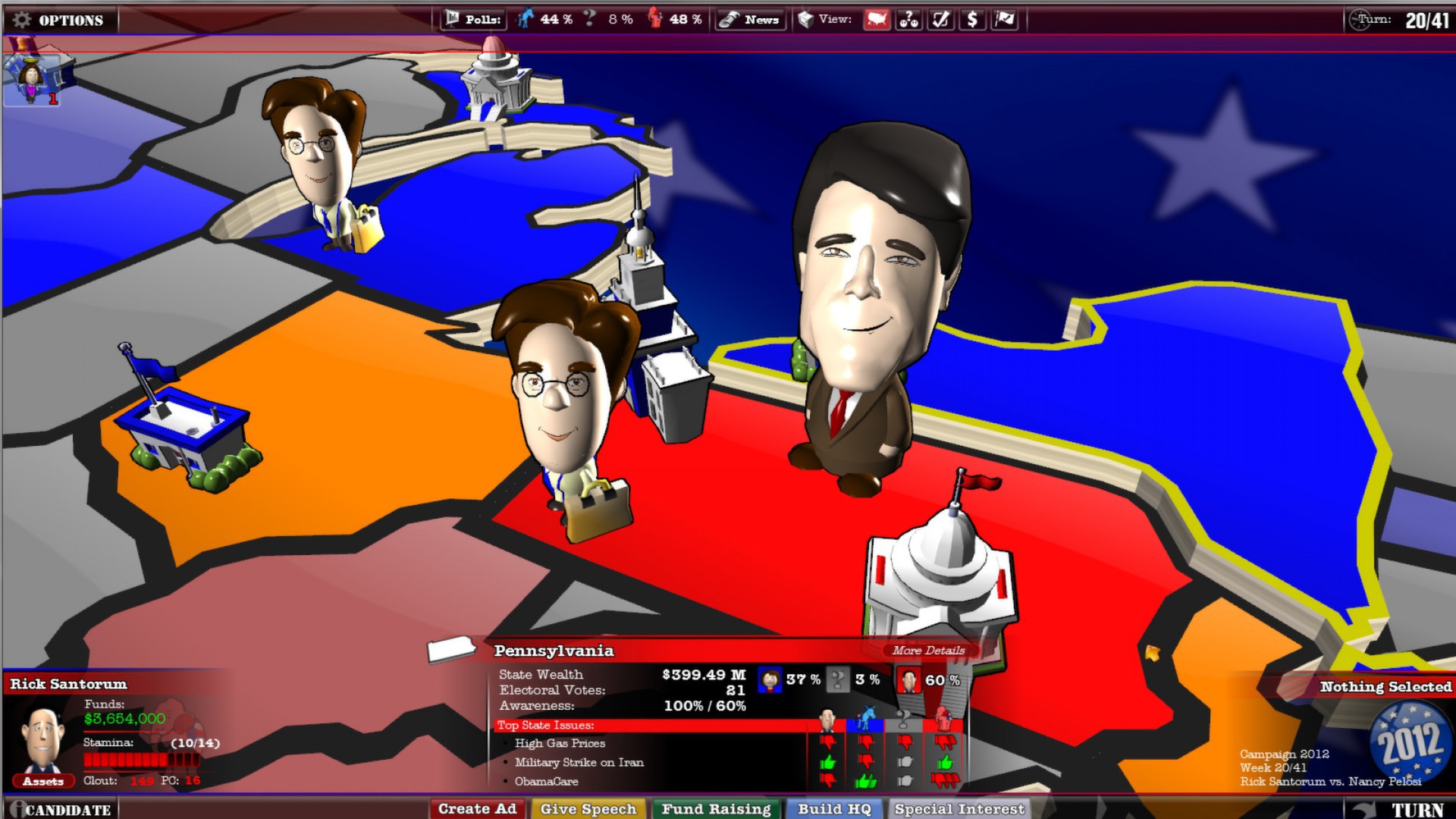 The Political Machine screenshot 1