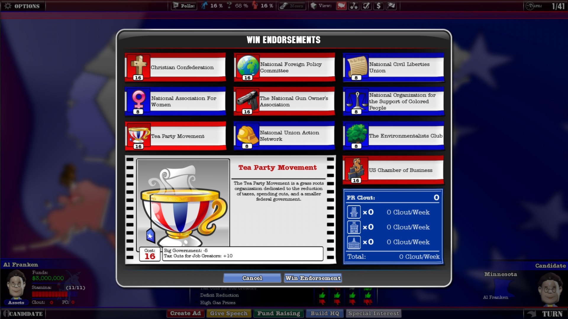 The Political Machine screenshot 5