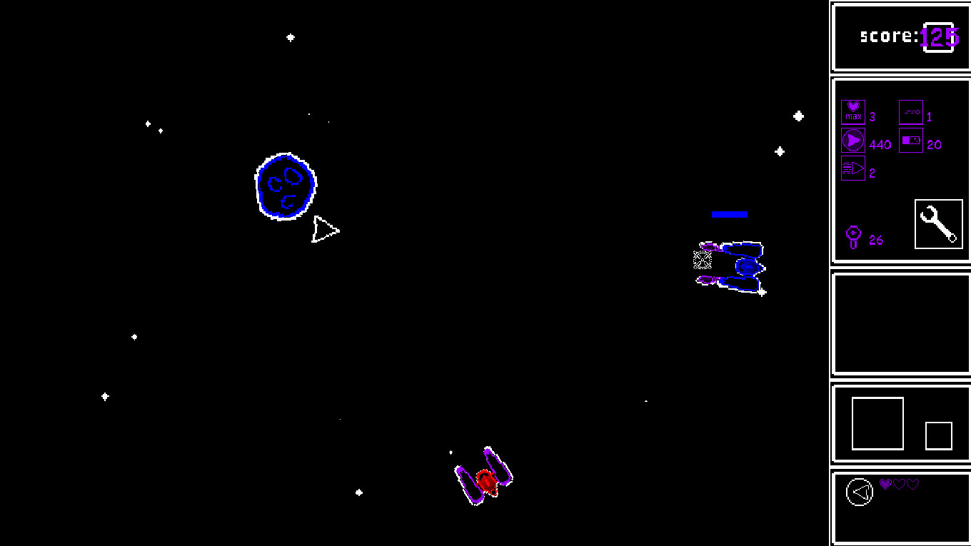 Asteroids and more asteroids screenshot 1