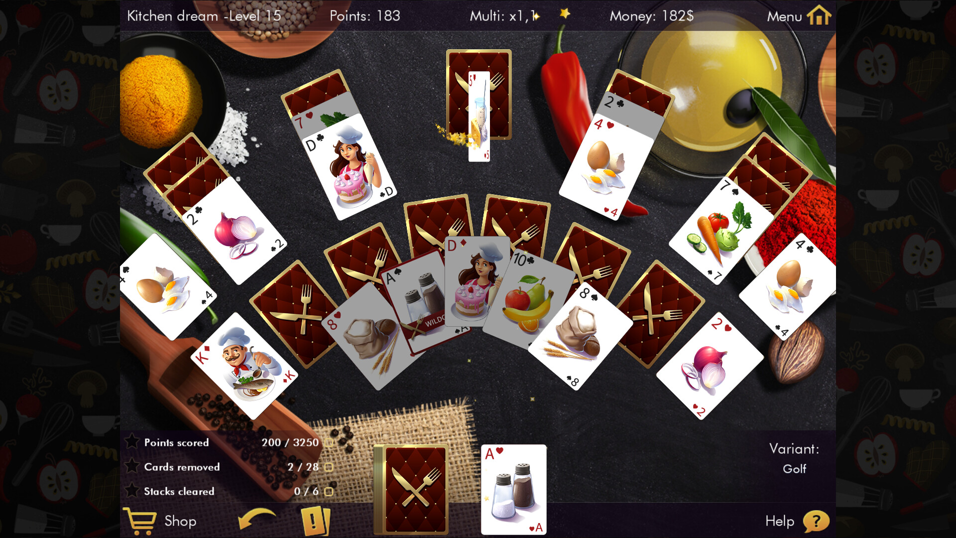 Delicious Solitaire screenshot 2