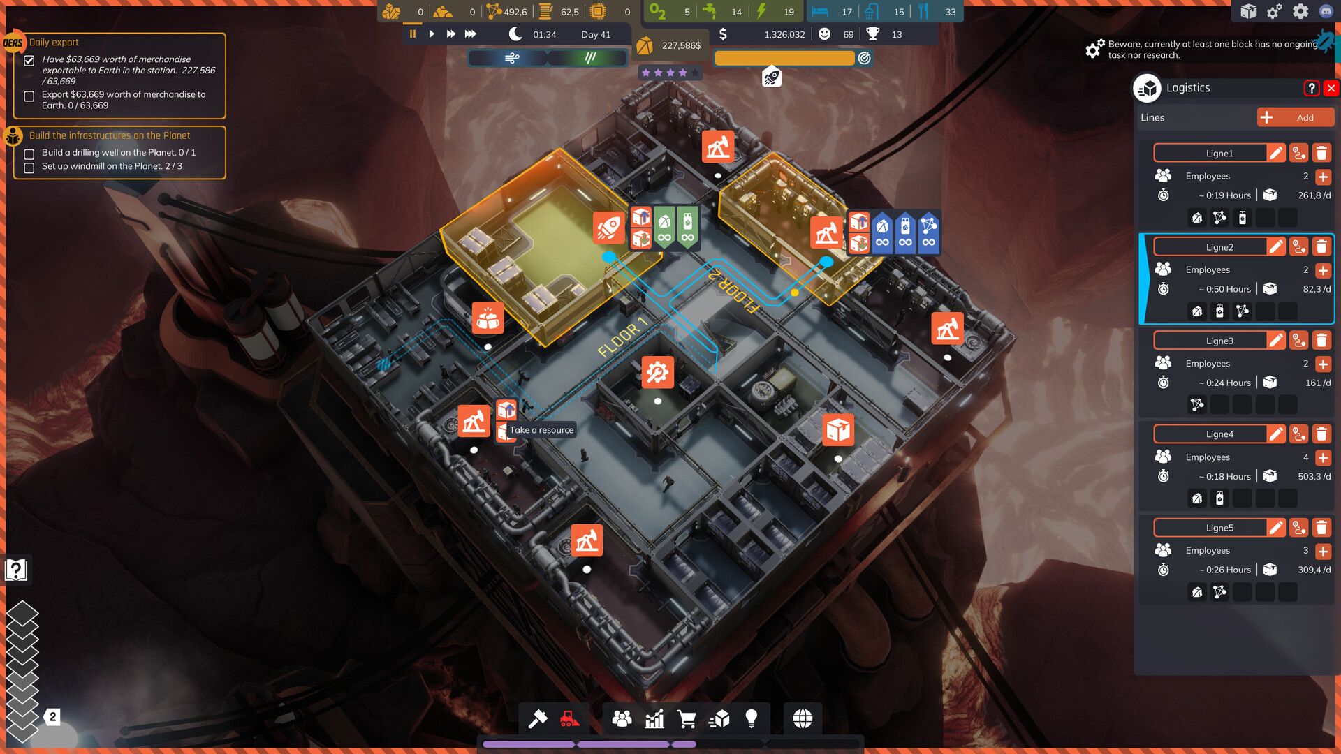 Space Drilling Station screenshot 2