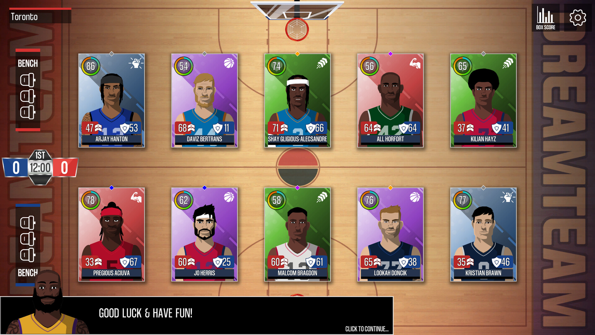 Dream Team Basketball screenshot 1
