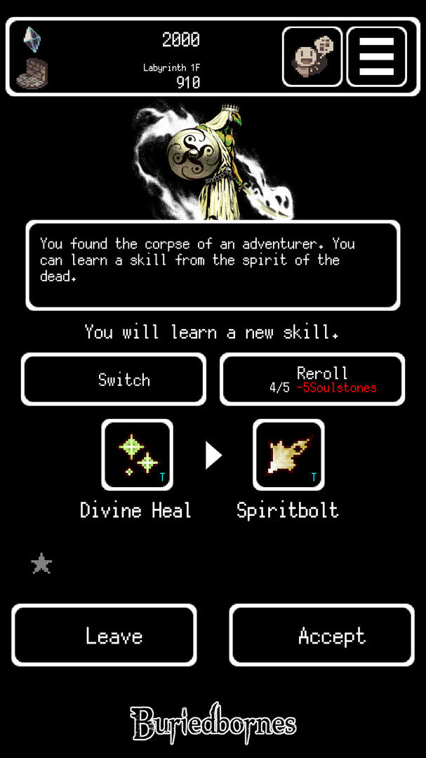 Buriedbornes - Dungeon RPG screenshot 5