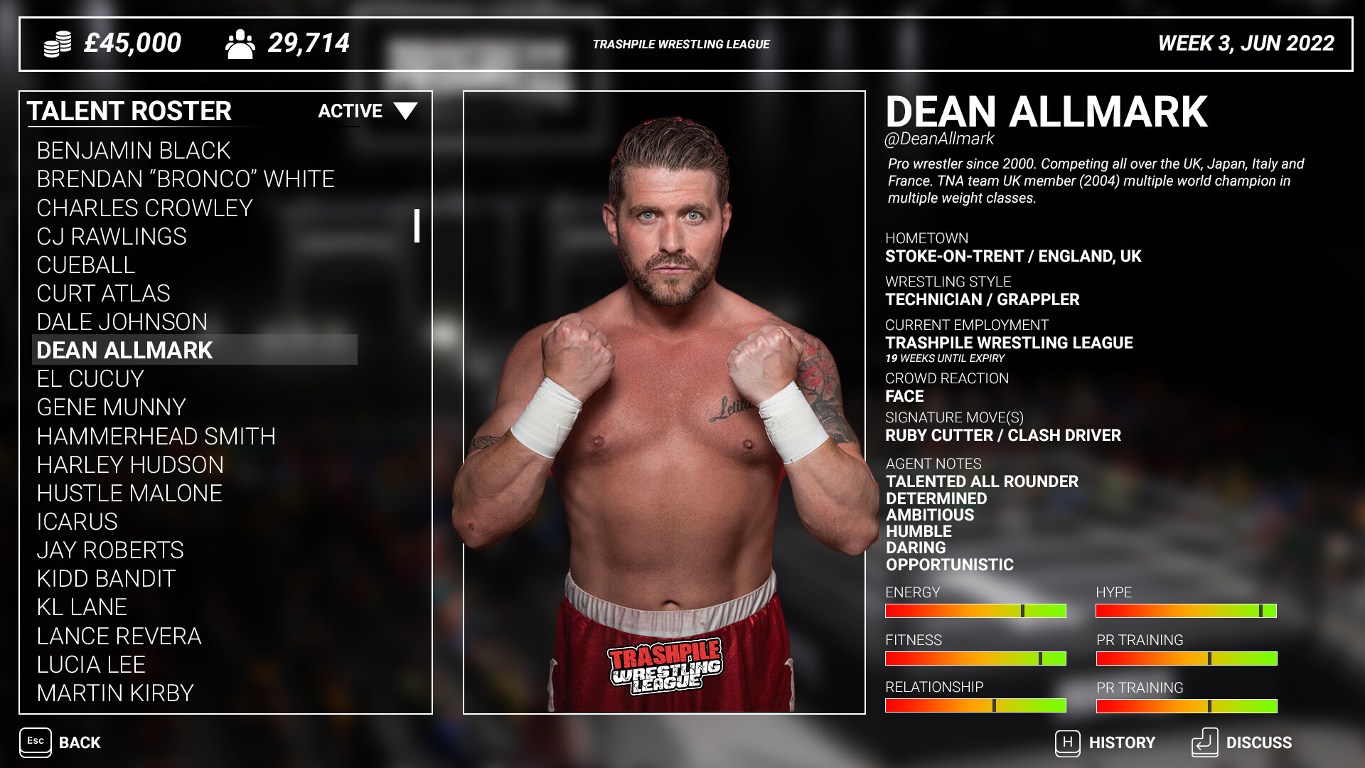 Main Event: Wrestling Manager screenshot 3