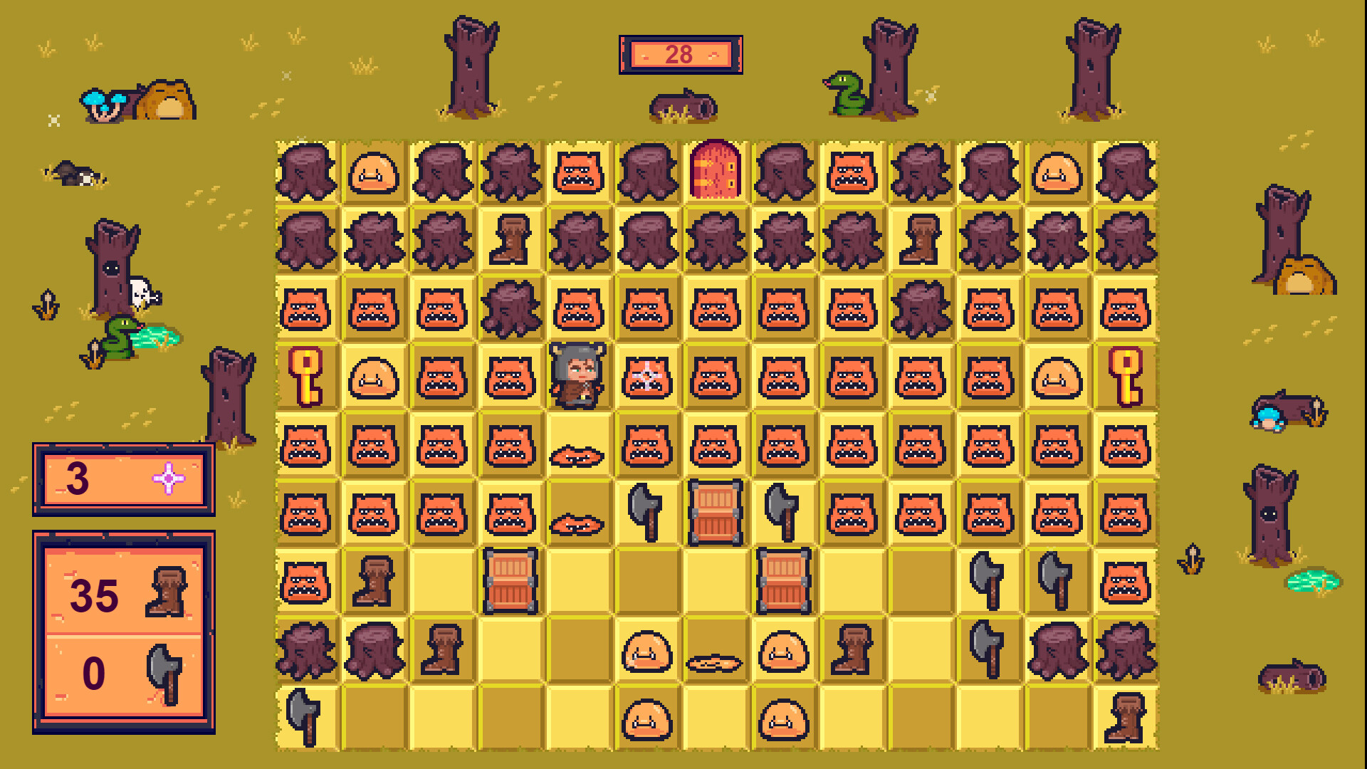 Slime Warrior Sokoban screenshot 1