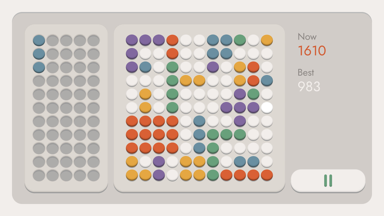 Dots in line screenshot 1