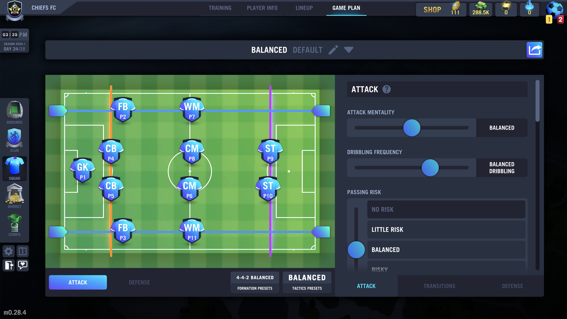 Blackout Football Manager screenshot 6
