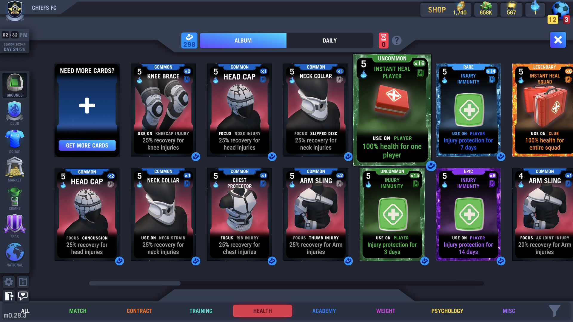 Blackout Football Manager screenshot 2