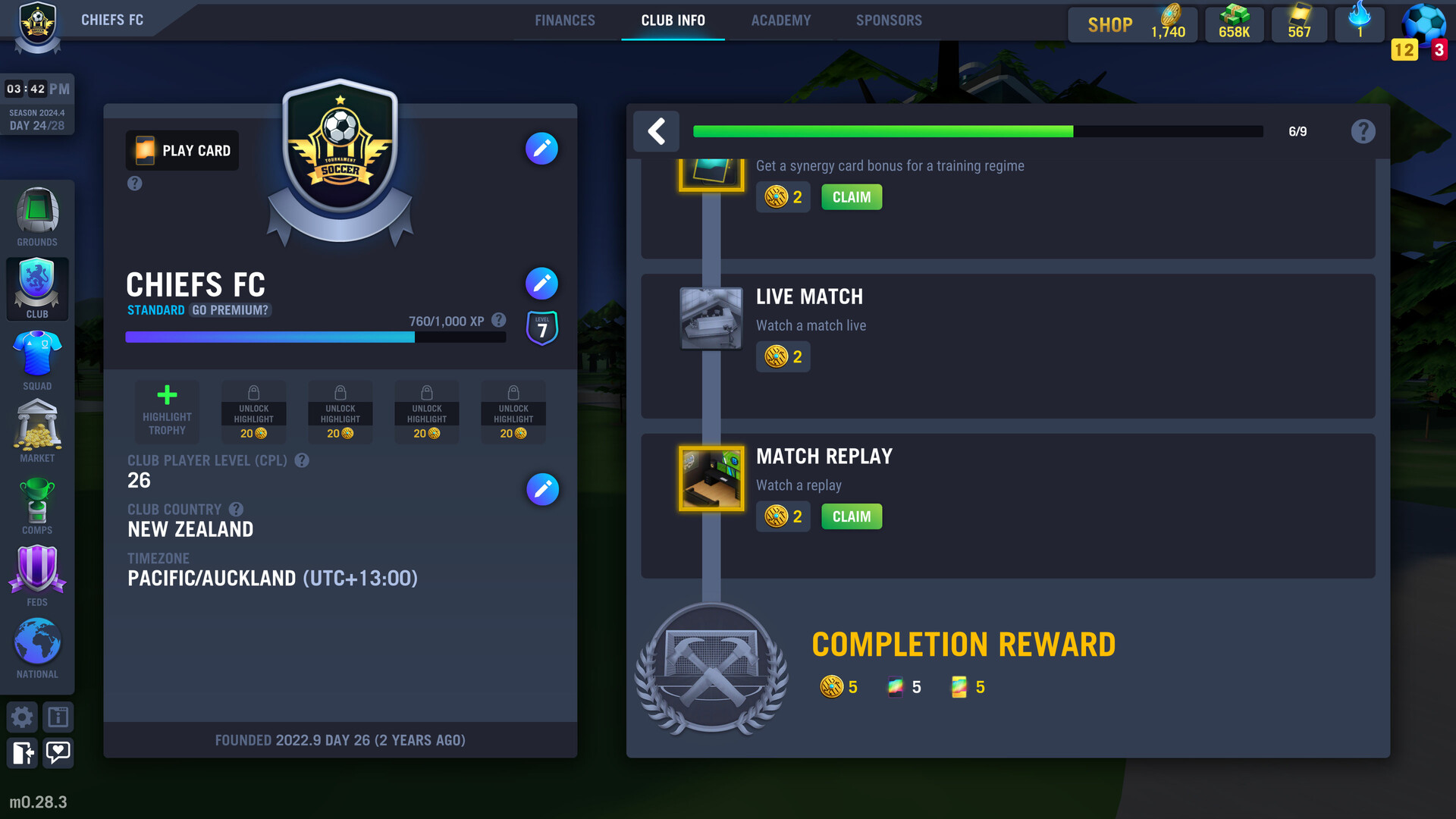 Blackout Football Manager screenshot 5