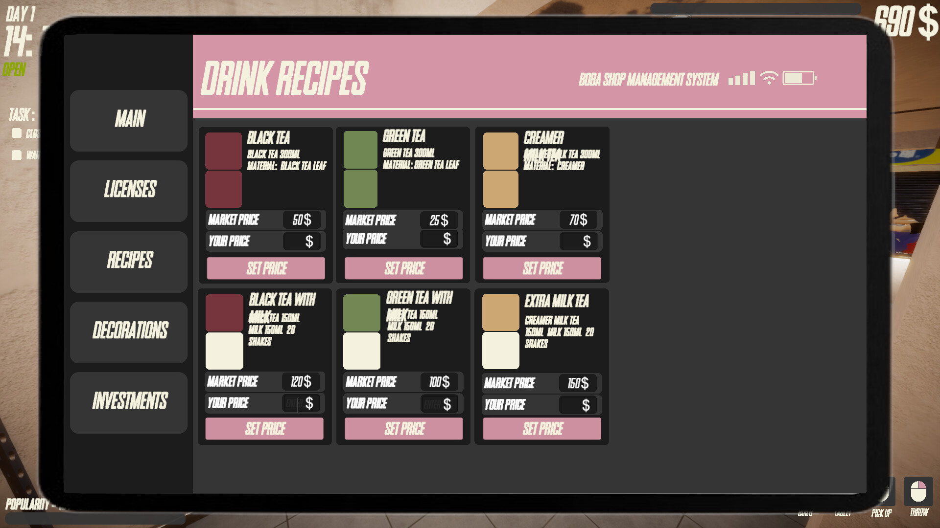Boba Tea Shop Simulator screenshot 5