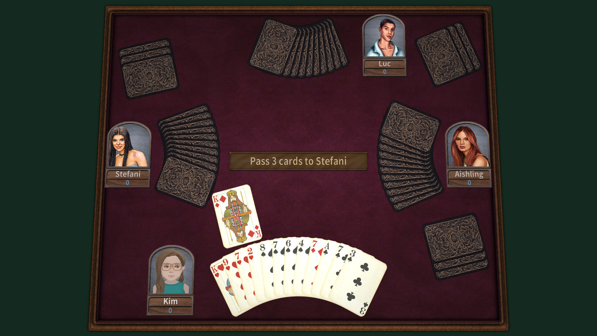 GrassGames Hearts 3 screenshot 1