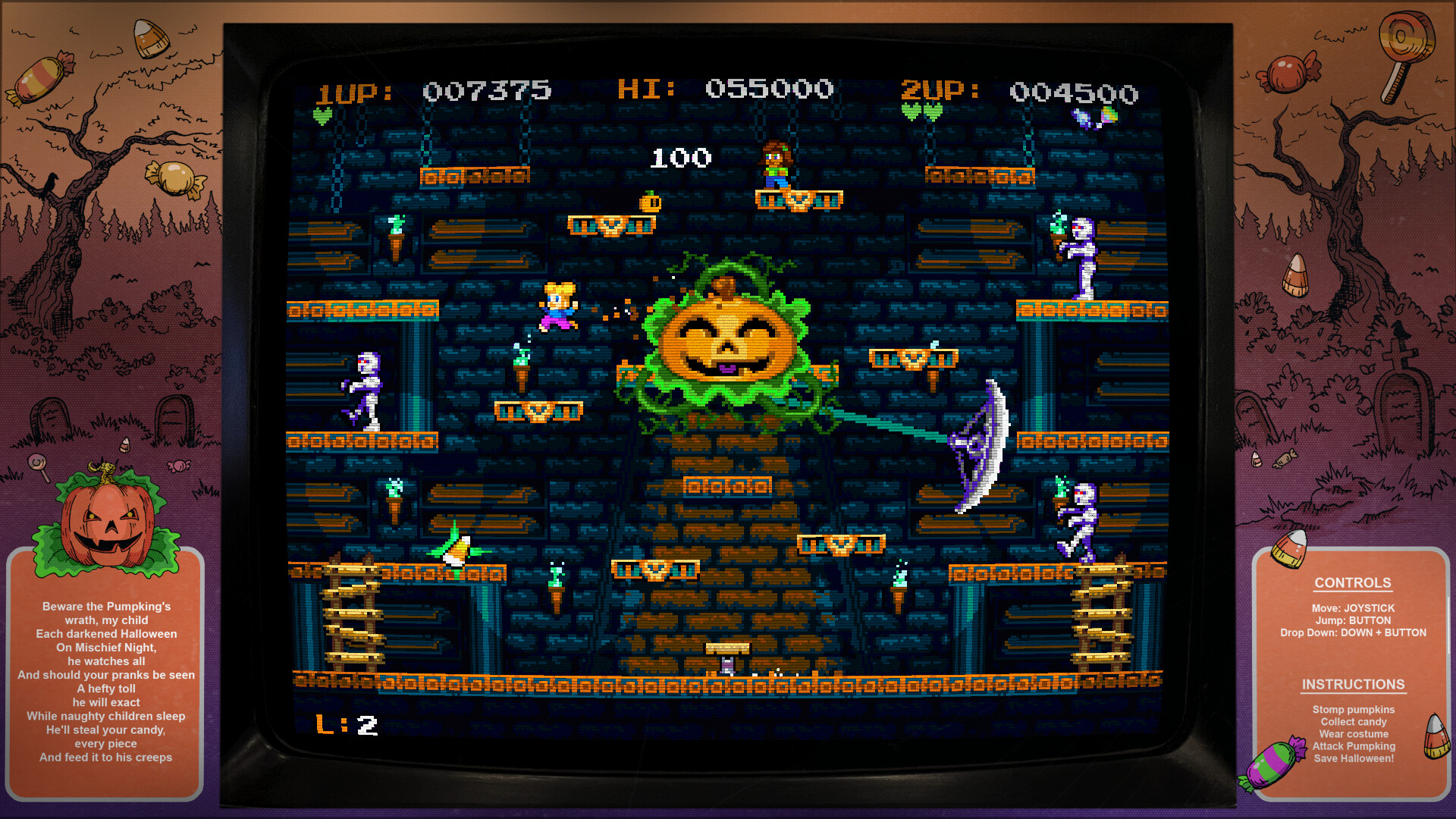 Digital Eclipse Arcade: Candy Creeps screenshot 4