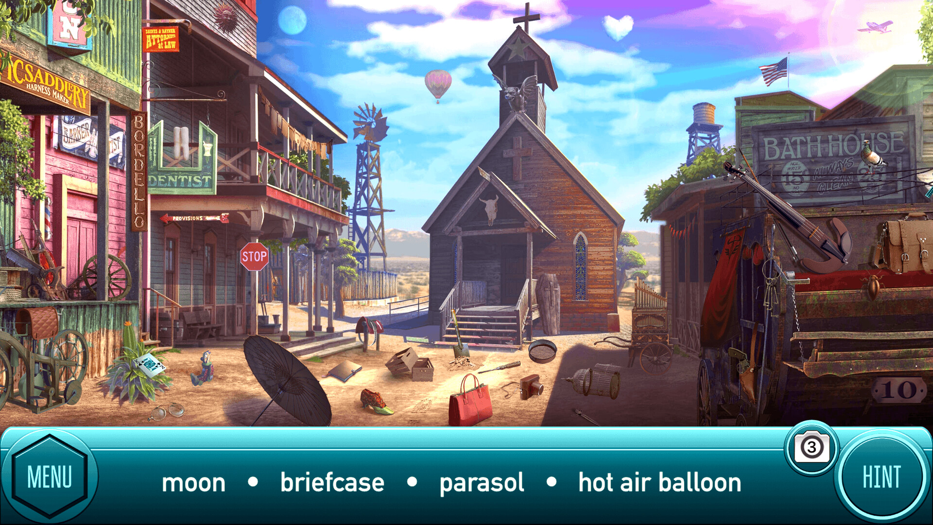 Cyber West: Hidden Object Games - Western screenshot 1