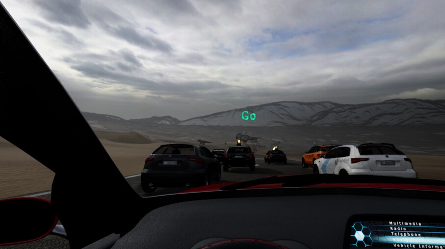 VR Racing on Dinosaur Island screenshot 2