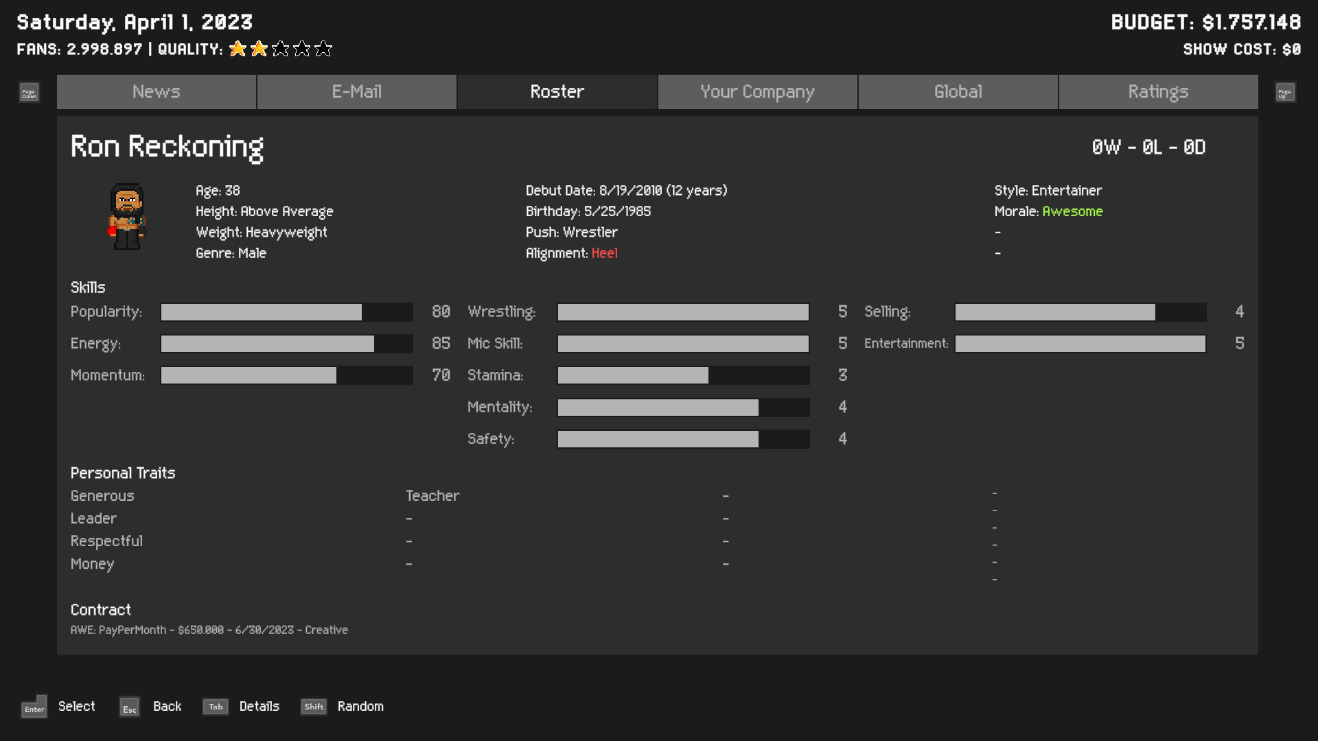 Wrestling Manager 2023 screenshot 2