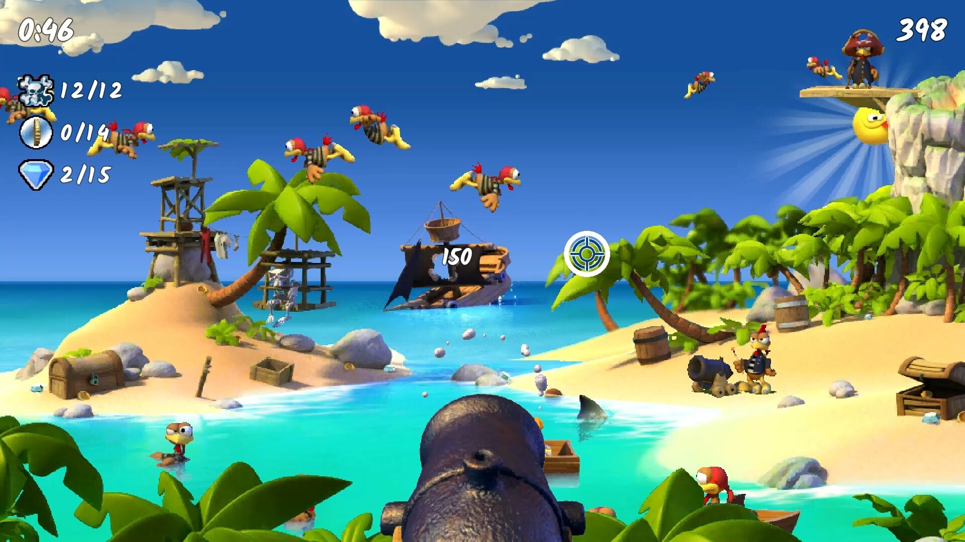 Moorhuhn Piraten - Crazy Chicken Pirates screenshot 2