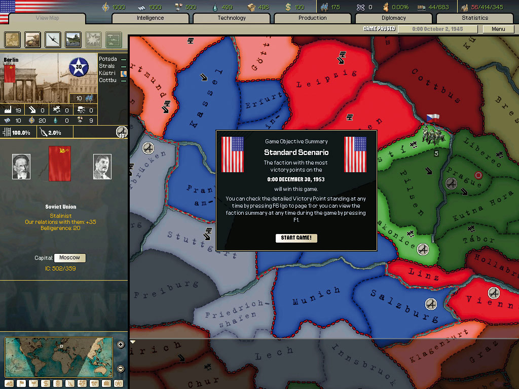 Hearts of Iron 2 Complete screenshot 2