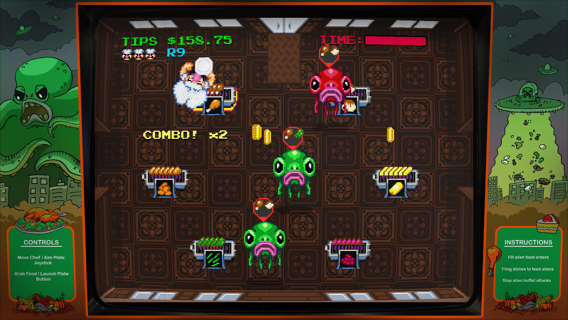 Digital Eclipse Arcade: Invasion of the Buffet Snatchers screenshot 3