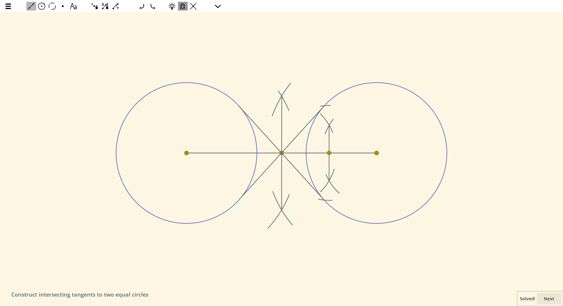 Ecocoru : Euclidean Constructions -- Compass & Ruler screenshot 5
