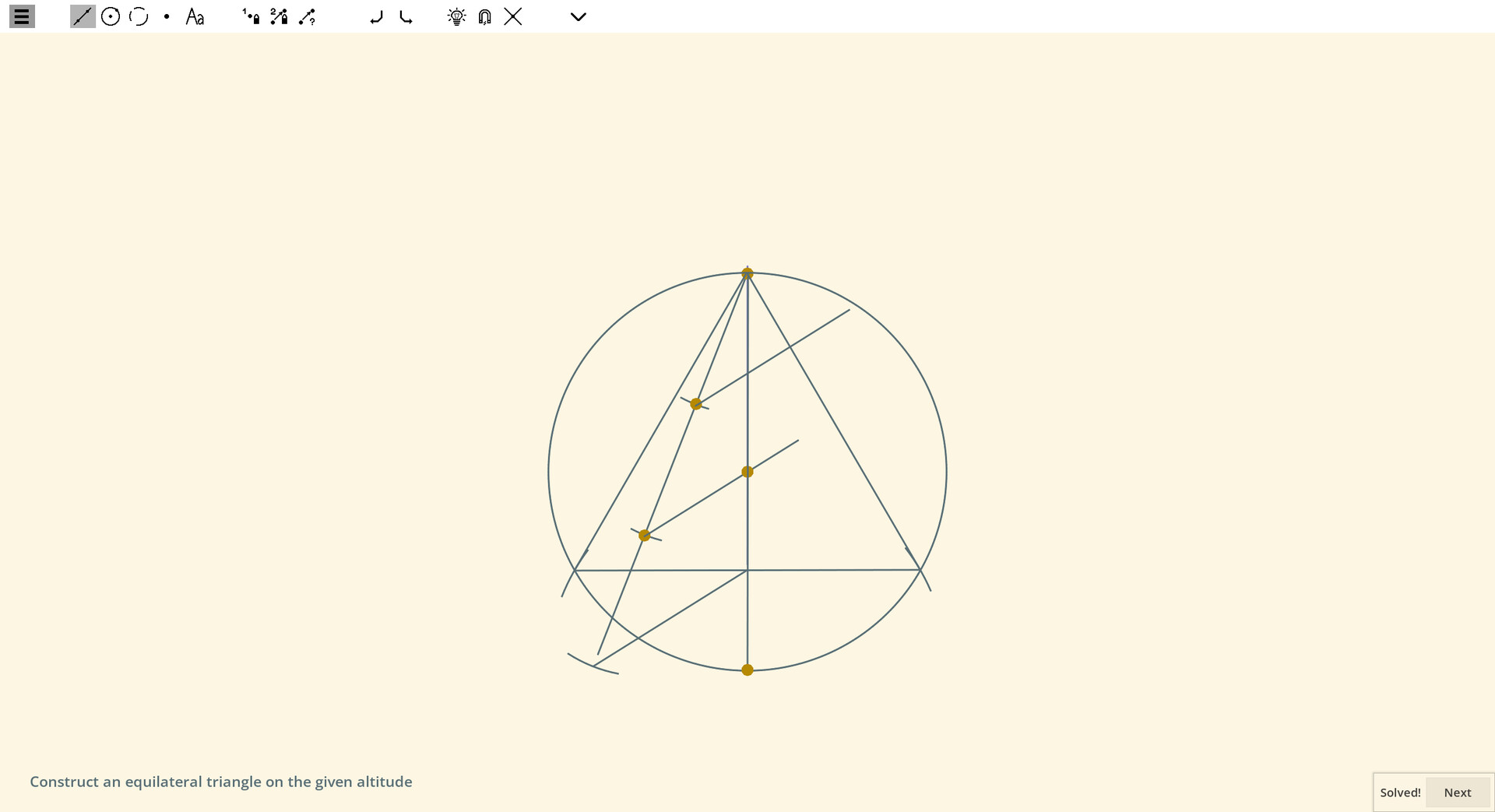 Ecocoru : Euclidean Constructions -- Compass & Ruler screenshot 4