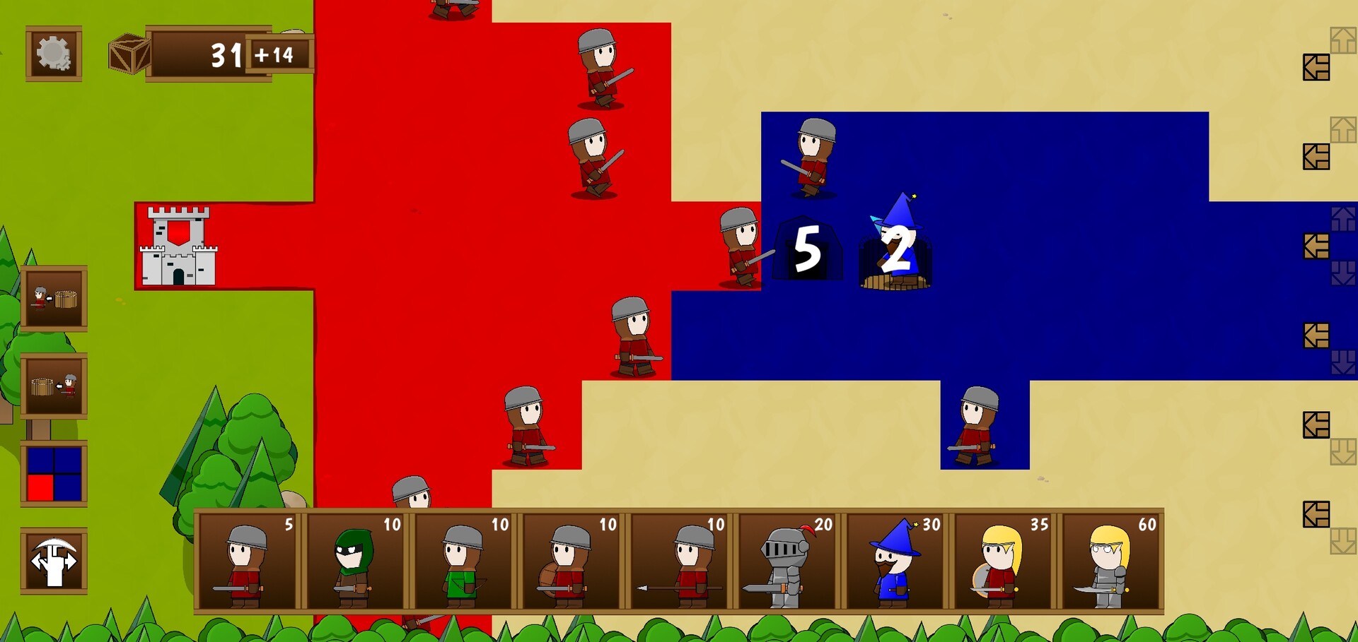 Fantasy Mercenary Wars screenshot 1