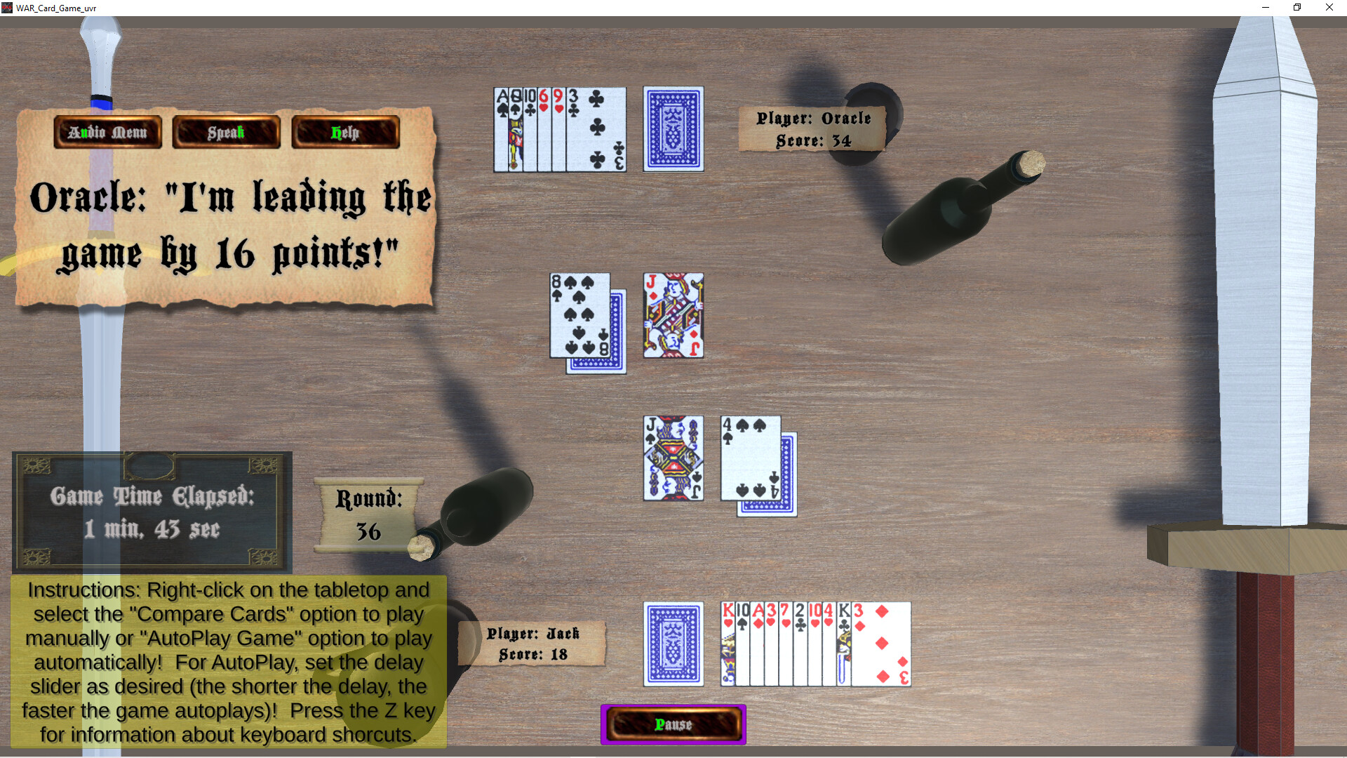 WAR Card Game_uvr screenshot 1