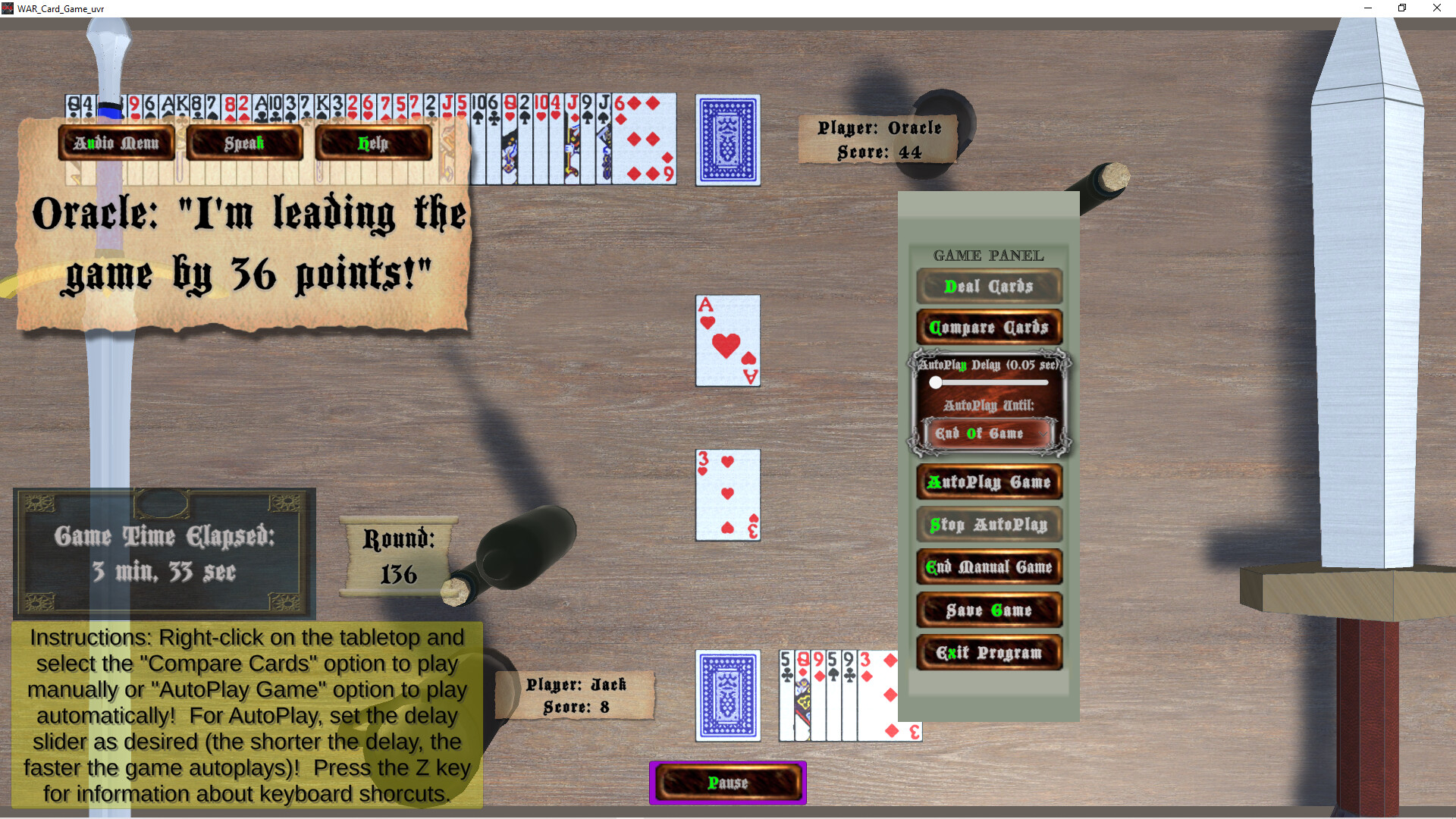 WAR Card Game_uvr screenshot 3