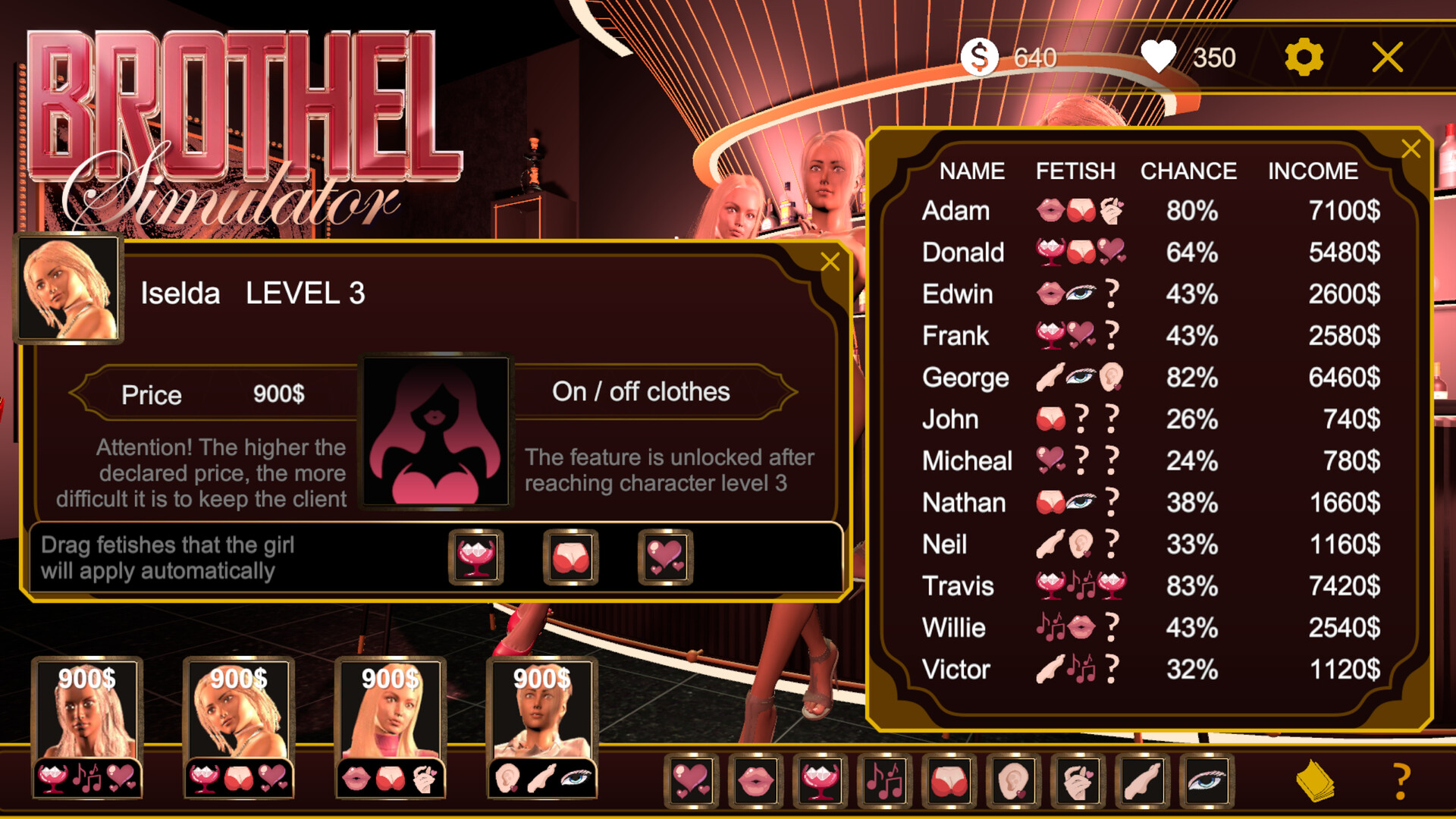 Brothel Simulator ๐ screenshot 1