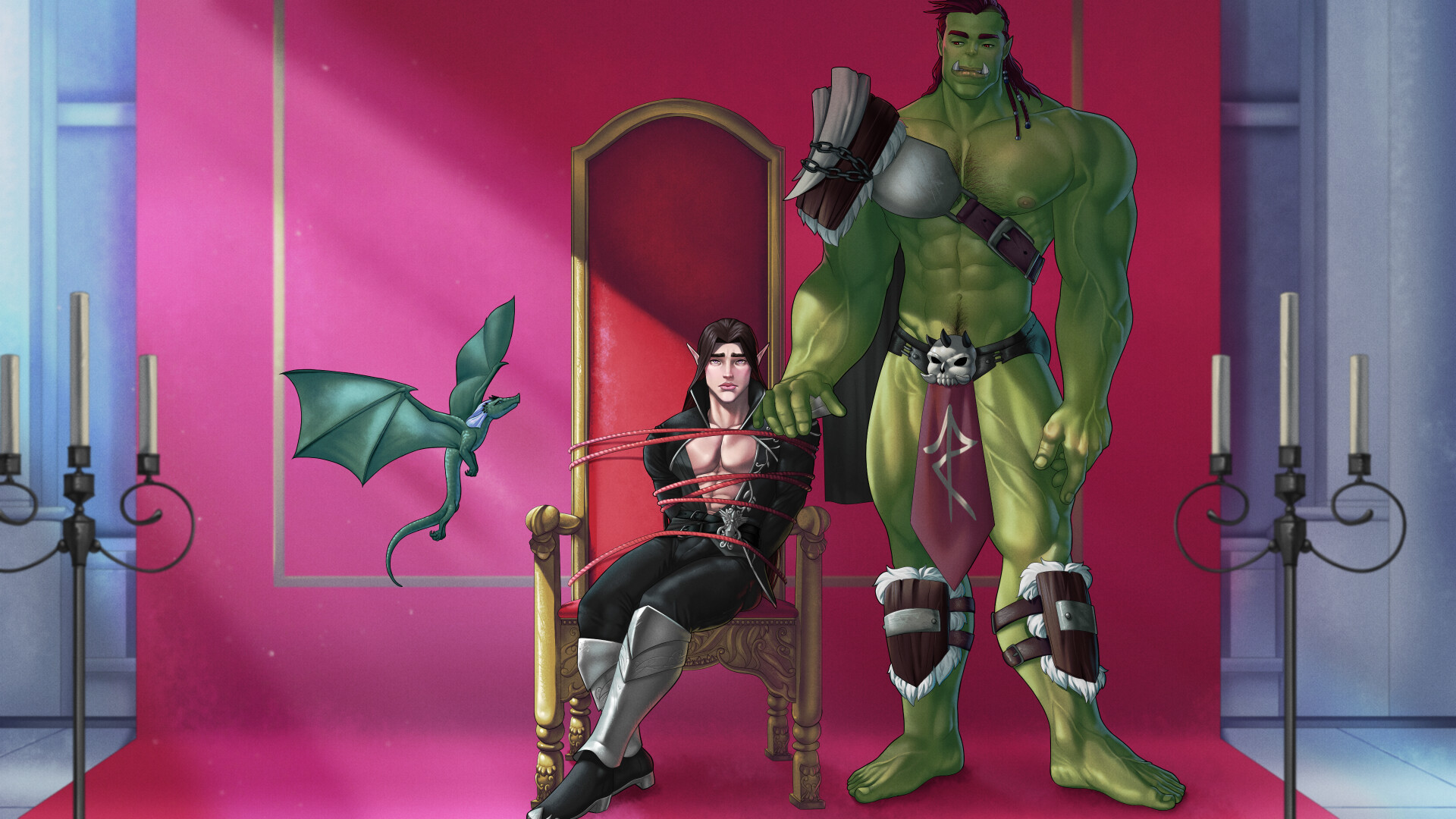 Orc Covenant: Gay Bara Orc Visual Novel screenshot 7