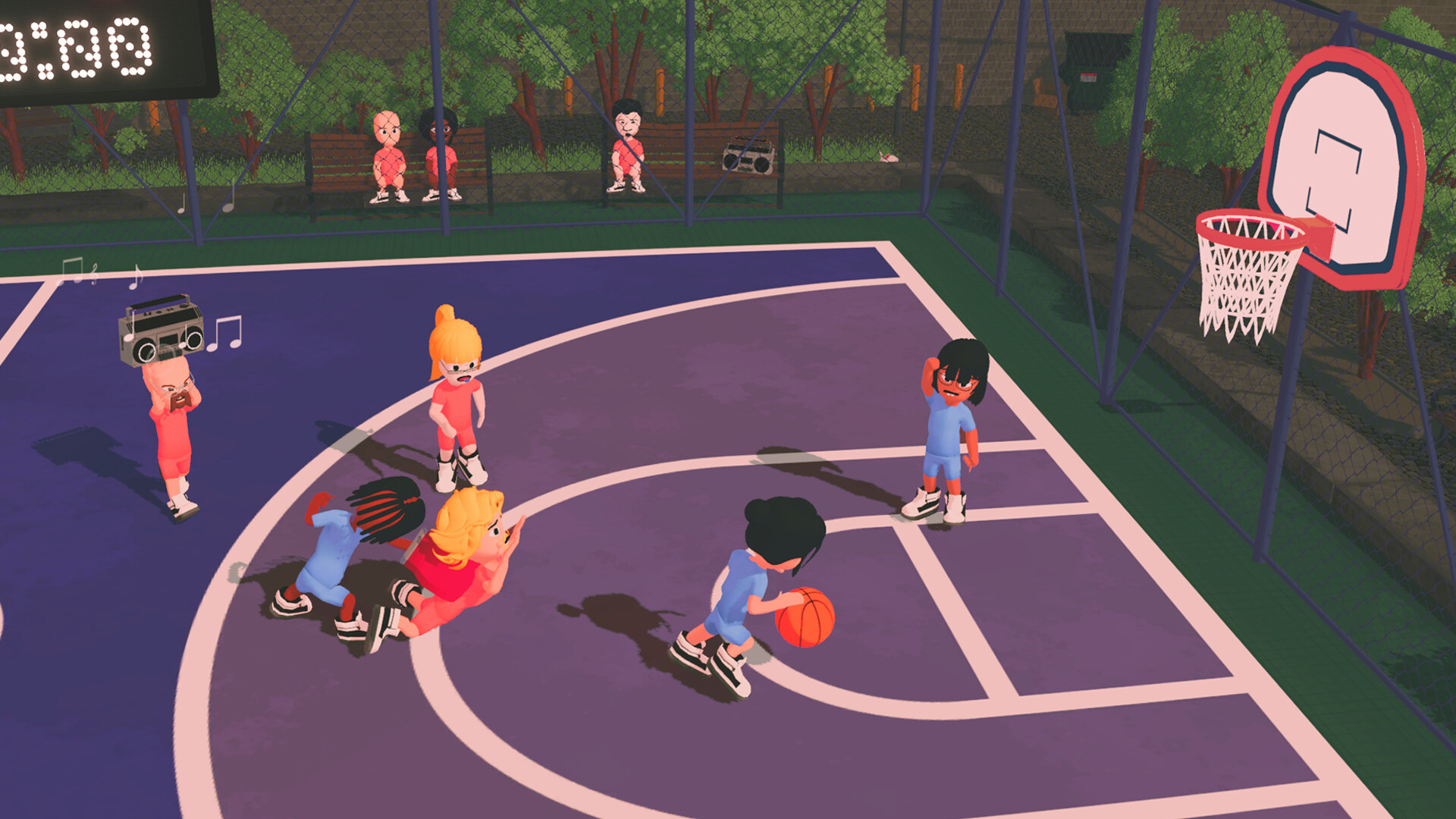Hoop Fighters: Party Basketball screenshot 1